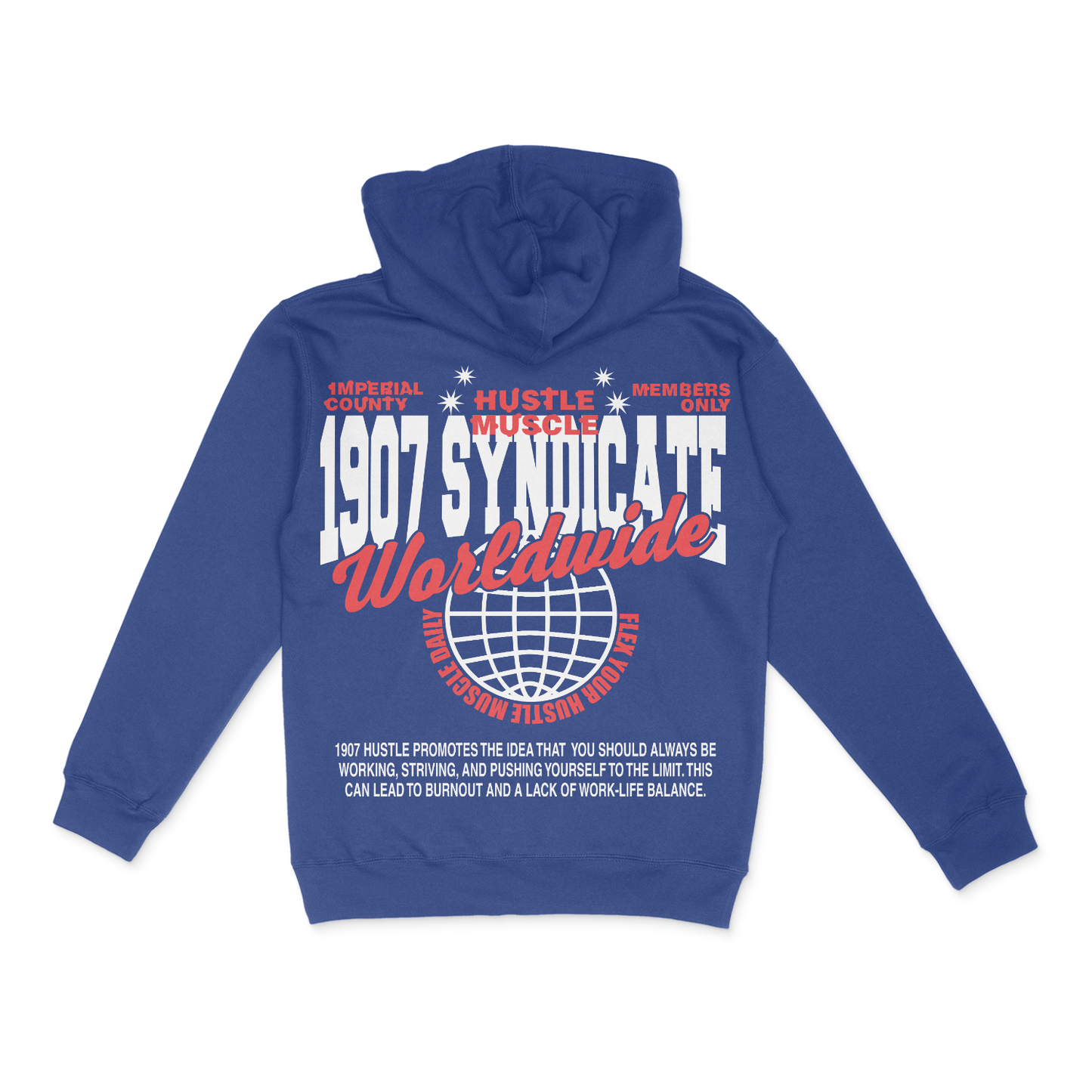 Hustle Muscle Hoodie x LA Dodgers Colors