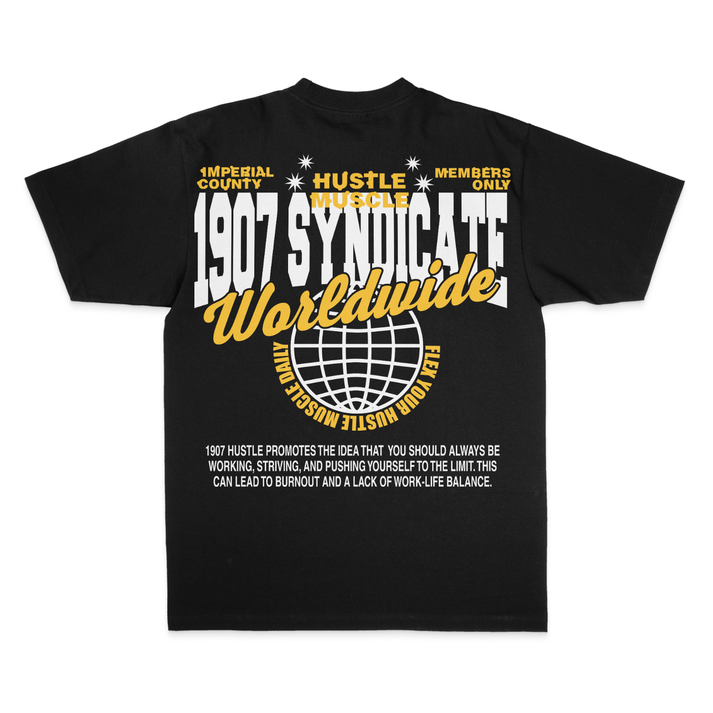 Hustle Muscle Short Sleeve Tee Black