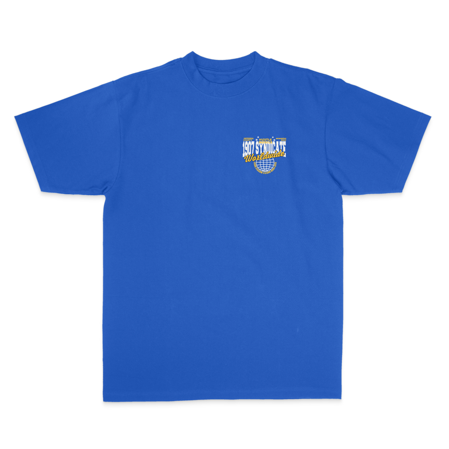 Hustle Muscle Short Sleeve Tee Royal Blue