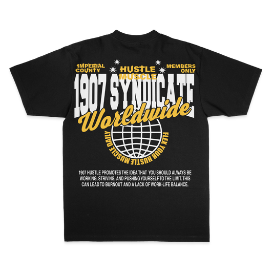 Hustle Muscle Short Sleeve Tee Black