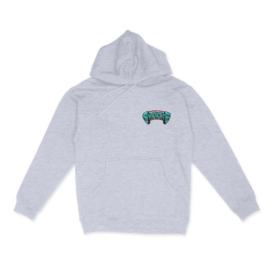 Grizzly Syndicate Grey Hoodie Left Chest
