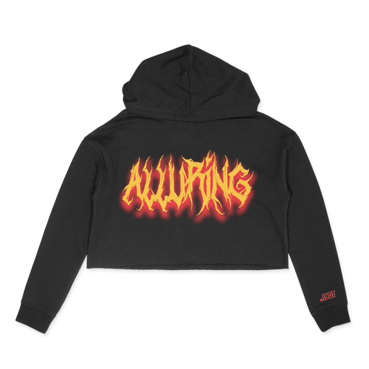 Alluring Womens Cropped Hoodie